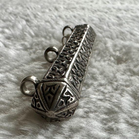 Pendentif ancien talisman / amulette cylindrique - image 3