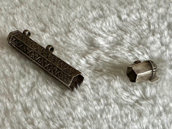 Pendentif ancien talisman / amulette cylindrique - image 4