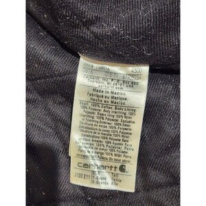 Carhartt J130-211 XLT - Veste de corvée de travail à capuche doublée matelassée marron clair Golden Harvest image 9