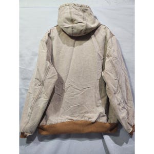 Carhartt J130-211 XLT - Veste de corvée de travail à capuche doublée matelassée marron clair Golden Harvest image 6
