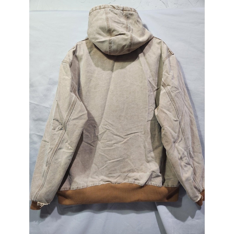 Carhartt J130-211 XLT - Veste de corvée de travail à capuche doublée matelassée marron clair Golden Harvest image 6