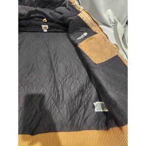 Carhartt J130-211 XLT - Veste de corvée de travail à capuche doublée matelassée marron clair Golden Harvest image 8