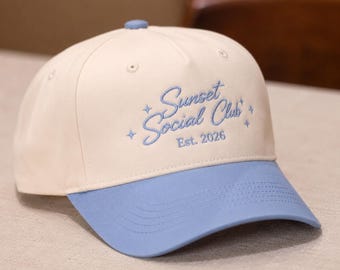 Personalized Light Blue Trucker Hat, Custom Team Bride Cap, Bachelorette Party Hat, Bride Squad Bachelor Party Gift