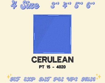Cerulean Blue Embroidery Design, Inspired by The Devil Wears Prada 2 Movie Embroidery File, Embroidery File, Cerulean Blue Embroidery File