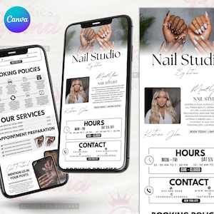 Nail Tech Acuity Scheduling Template Acuity Nail Booking Site Nail Acuity Nail Website Acuity Template Site Nail Canva Editable Acuity Nail