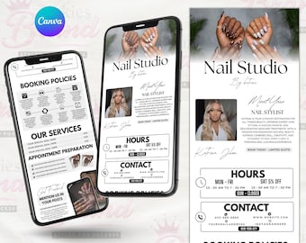 Nail Tech Acuity Scheduling Template Acuity Nail Booking Site Nail Acuity Nail Website Acuity Template Site Nail Canva Editable Acuity Nail