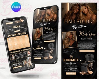 Hair Acuity Scheduling Template, DIY Hairstylist Booking Website, Canva Editable Purple Acuity Hair Site, Acuity Scheduling, DigitalDownload