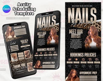 Nail Tech Acuity Scheduling Template Nail Acuity Booking website