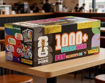 Colección oficial de cromos de la Copa Mundial de la FIFA 2026™ - Gran caja de coleccionista Panini, regalo para aficionados al fútbol
