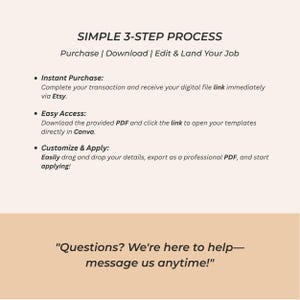 ATS Resume Bundle with Matching Cover Letters, Editable Professional Job Application Templates image 4