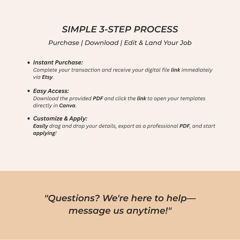 ATS Resume Bundle with Matching Cover Letters, Editable Professional Job Application Templates image 4