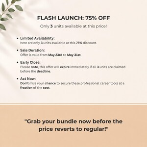 ATS Resume Bundle and 5 Career Success Tools Kit Canva Job Search System image 5
