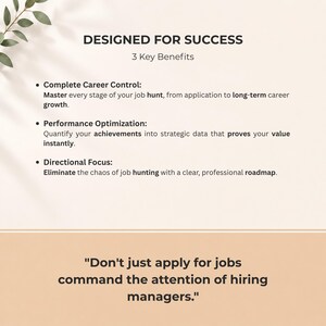 ATS Resume Bundle and 5 Career Success Tools Kit Canva Job Search System image 3