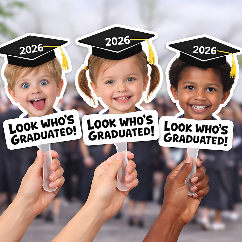 Look Whos Graduated Sign - Etsy