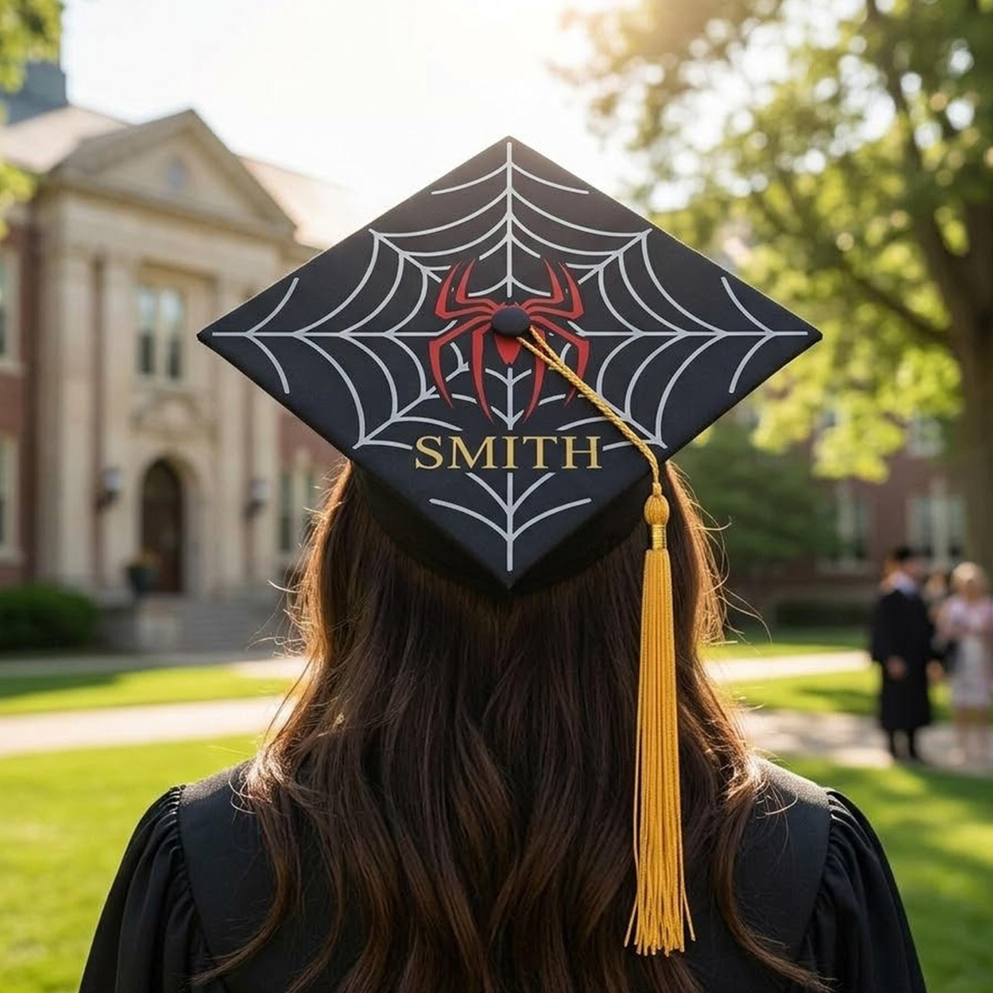 Spiderman Graduation Custom Spiderman Graduation Cap Topper, Into the Spider Verse Inspired ...