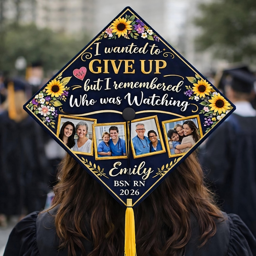 Personalized Nurse Graduation Cap Topper, I Remembered Who Was Watching ...
