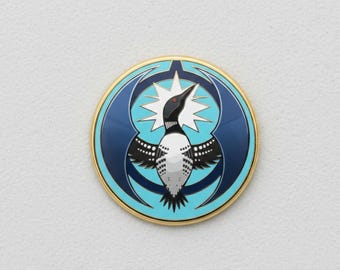 Minnesota Rebel Alliance Loon Bird Acrylic Pin, Minnesota Loon Salt the Streets, Rebellions Are Built On OPE Pin, Ice Out Minnesota Pin