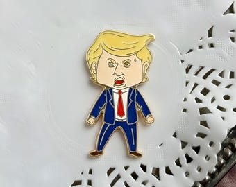 Trump Happy face Pin, Funny Trump Pin, Trump Pin, Funny Trump Meme, 47th President Pin, GOP Pride Pin, Save America Pin