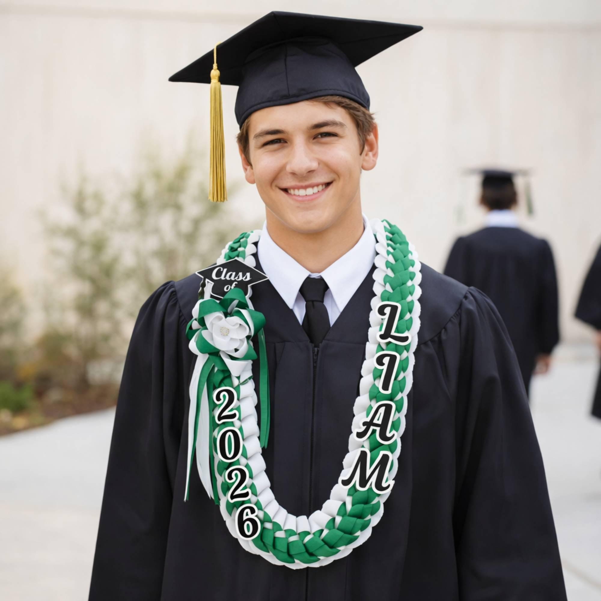 Gradution Ribbons Personalized Graduation Graduation Wreath, Graduate Name Ribbon, High ...