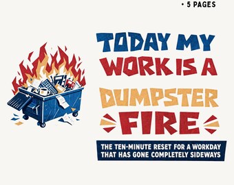 ADHD Overwhelm Reset Worksheet, Printable Workday Triage Tool, Executive Function Crisis Plan, Instant Download PDF