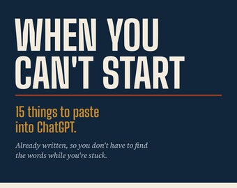 ADHD ChatGPT Prompt Pack, Task Paralysis Help, Executive Dysfunction Tool, Instant Download PDF