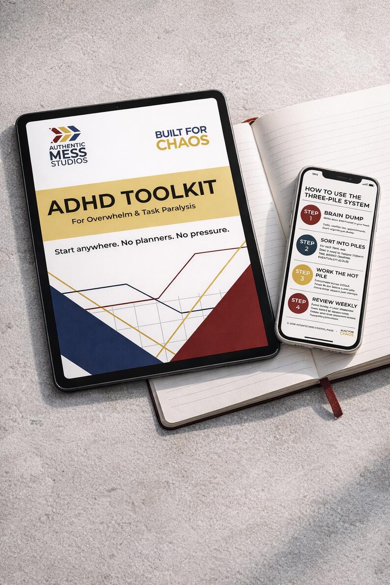 ADHD Toolkit for Overwhelm & Task Paralysis | Crisis Protocol, Energy ...