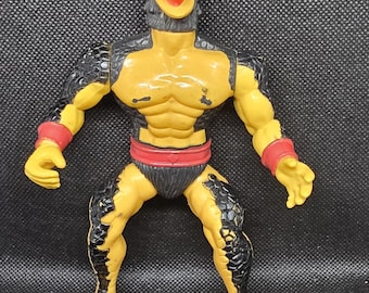 Vintage Remco Warrior Beasts Craven Black Birdman figurka akcji 1982 rzadka