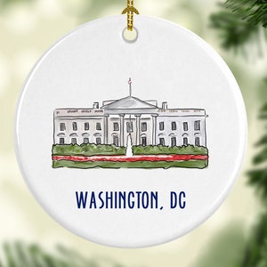 White House Porcelain Ornament