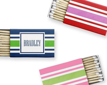 Ribbon Striped Matches - 2 sizes