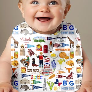 Iconic Texas Baby Bib