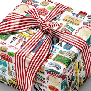 Iconic Chicago Watercolor Gift Wrap