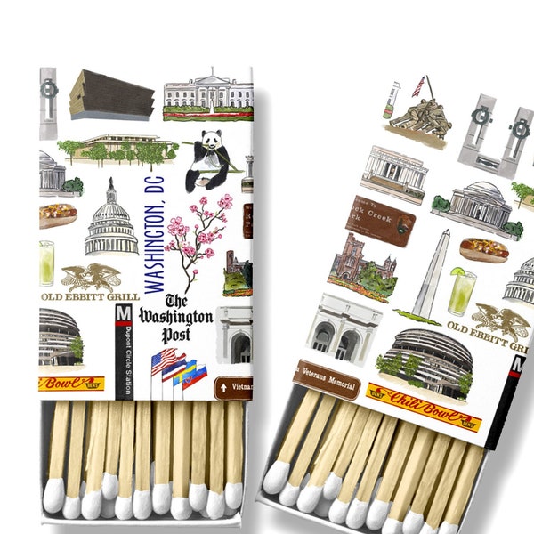 Iconic Washington, DC Matches - 2 sizes