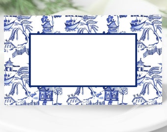 Blue Willow Place Cards