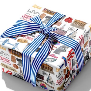 Iconic Philadelphia Watercolor Gift Wrap