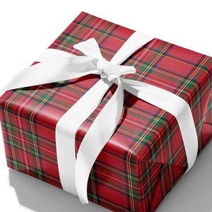 Royal Stewart Tartan Plaid Gift Wrap image 1