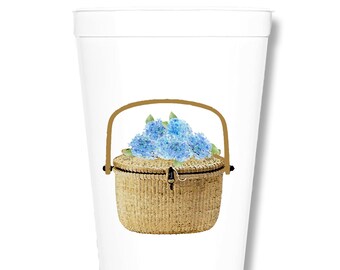 22 oz Nantucket Lightship Basket Stadium Cup - Set of 2