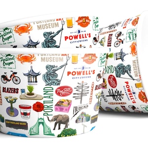 8 oz Iconic Portland Oregon Ice Cream, Soup, Favor Cup - Set of 12