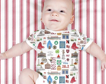 Iconic Boston, MA Baby Bodysuit