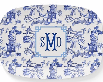 Blue Willow DecoWare (TM) Platter