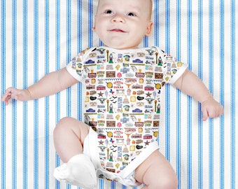 Iconic Austin, Texas Baby  Bodysuit