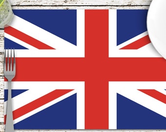 Union Jack Disposable Paper Placemats - pad of 25