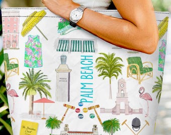 Palm Beach, Florida oversized 'Everything Bag'