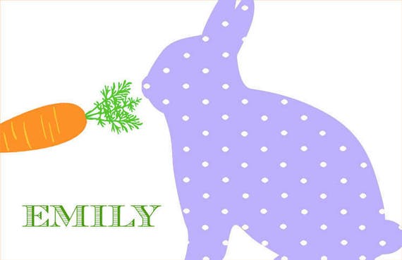 Disposable Personalized Easter Paper Placemat Il_570xn