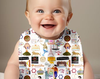 Iconic Las Vegas Baby Bib