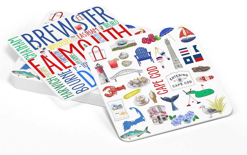 WhenIWasYourAge Cape Cod Paper Coasters - Thumbnail 2