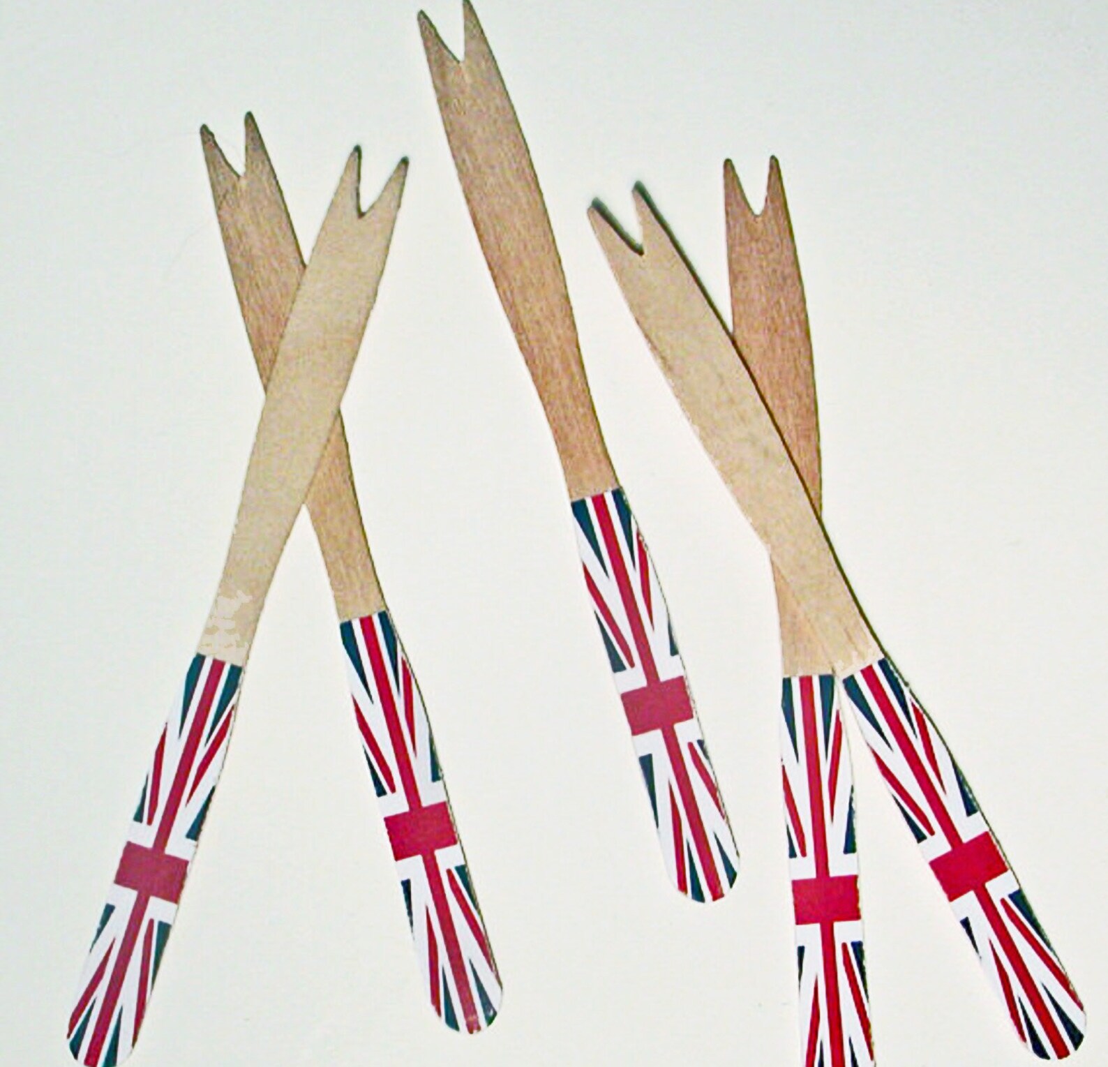 Union Jack Cocktail/fondue Forks Set of 30 Etsy