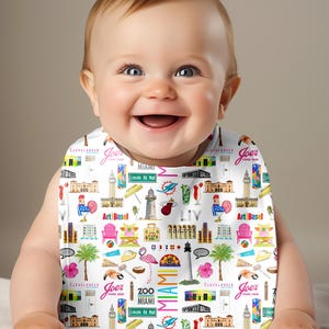 Iconic Miami Baby Bib