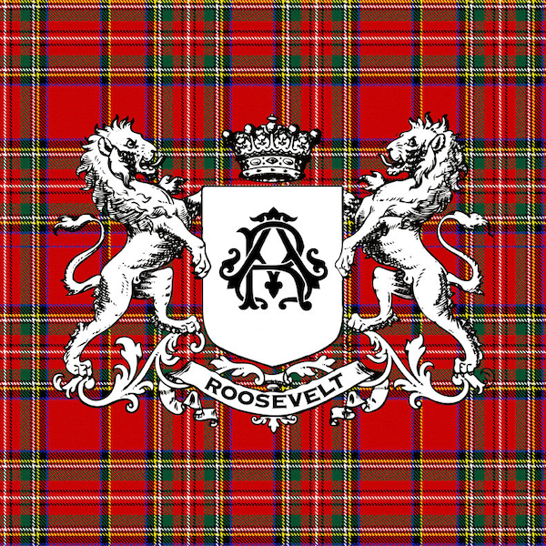Stewart Royal Modern Tartan Crest House Flag main image 0