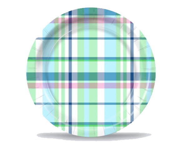 aqua paper plates