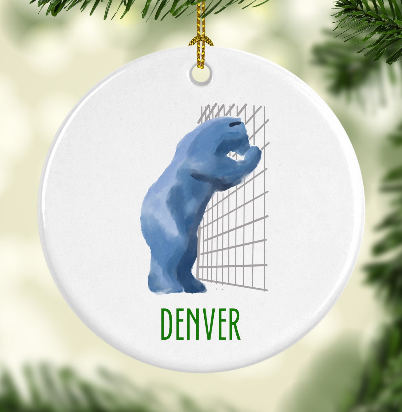 Blue Bear Sticker – Denver Apparel Company